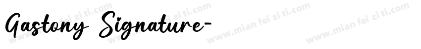 Gastony Signature字体转换